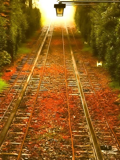 Autumn Railroad Tracks, Pennsylvania