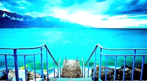 Winter, Lake Leman, Switzerland