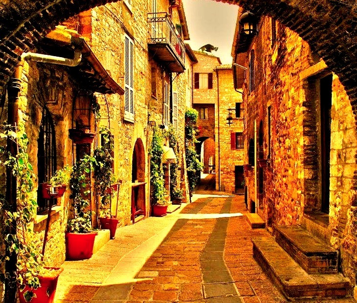 Medieval Village, Perugia, Italy 