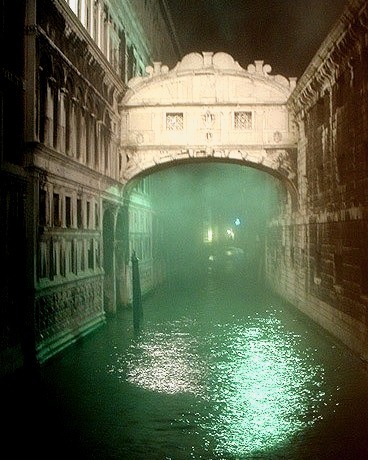 Foggy Night, Bridge of Sighs, Venice, Italy